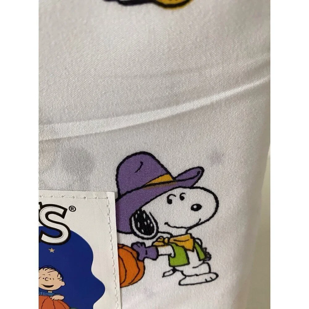 Peanuts Snoopy Charlie Brown Halloween Costumes FULL‎ Size Sheet Set NEW